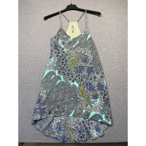 Women's Mayan Dress, Size S, Green Floral